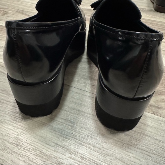 Jeffrey Campbell SUIT-ME Platform Loafer Shoe Black Size 8 - Picture 7 of 10